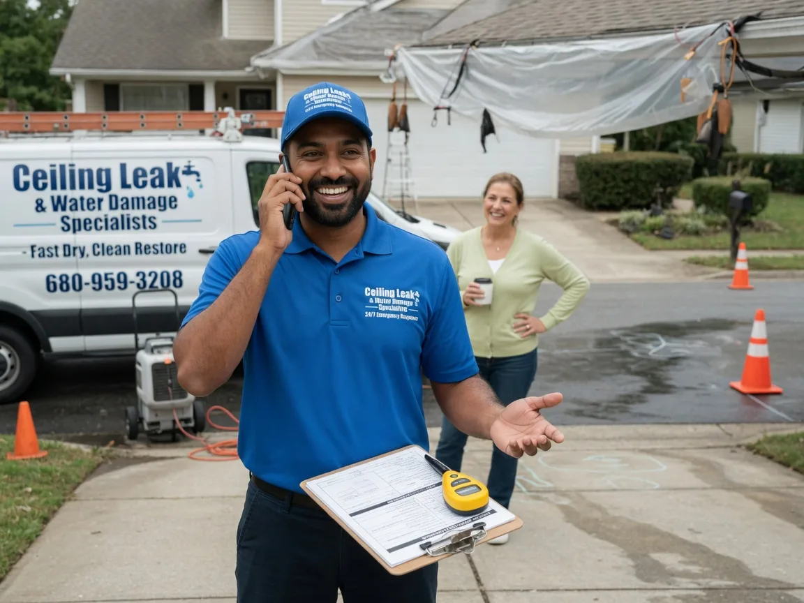 Ceiling Leak Cleanup Oelwein, IA FAQs